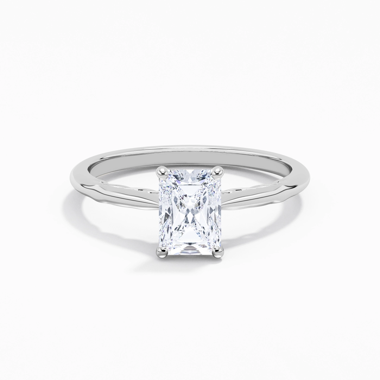 Sobre Radiant 1.00ct Moissanite Bague de fiançailles