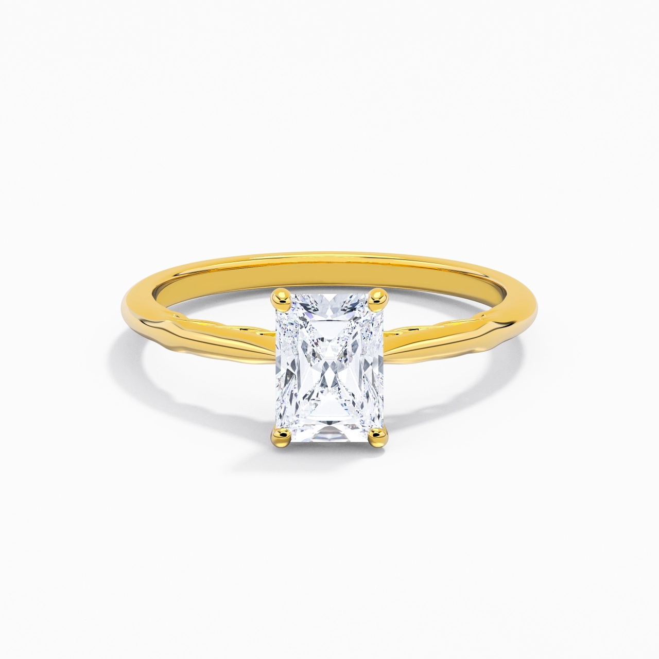 Sobre Radiant 1.00ct Moissanite Bague de fiançailles