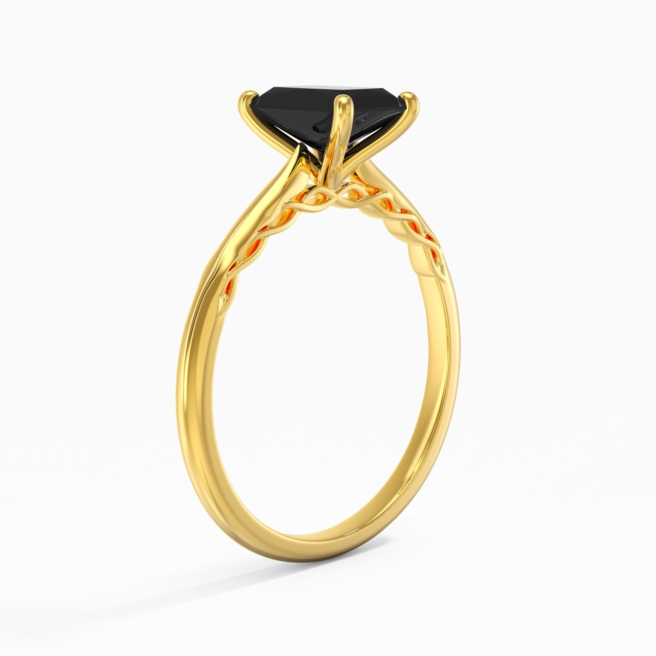 Understated Radiant 1.00ct Cubic Zirconia Engagement Ring