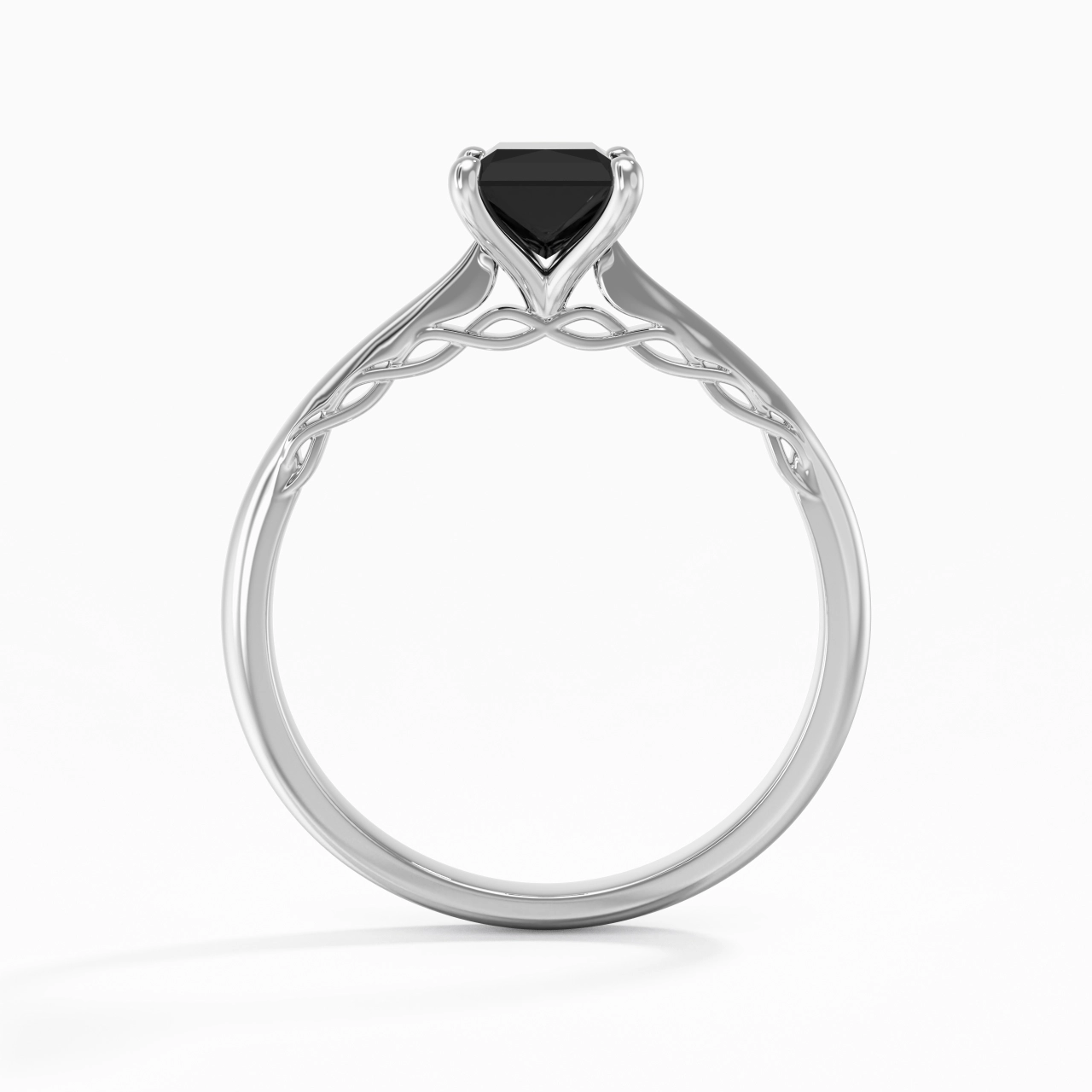 Understated Radiant 1.00ct Cubic Zirconia Engagement Ring