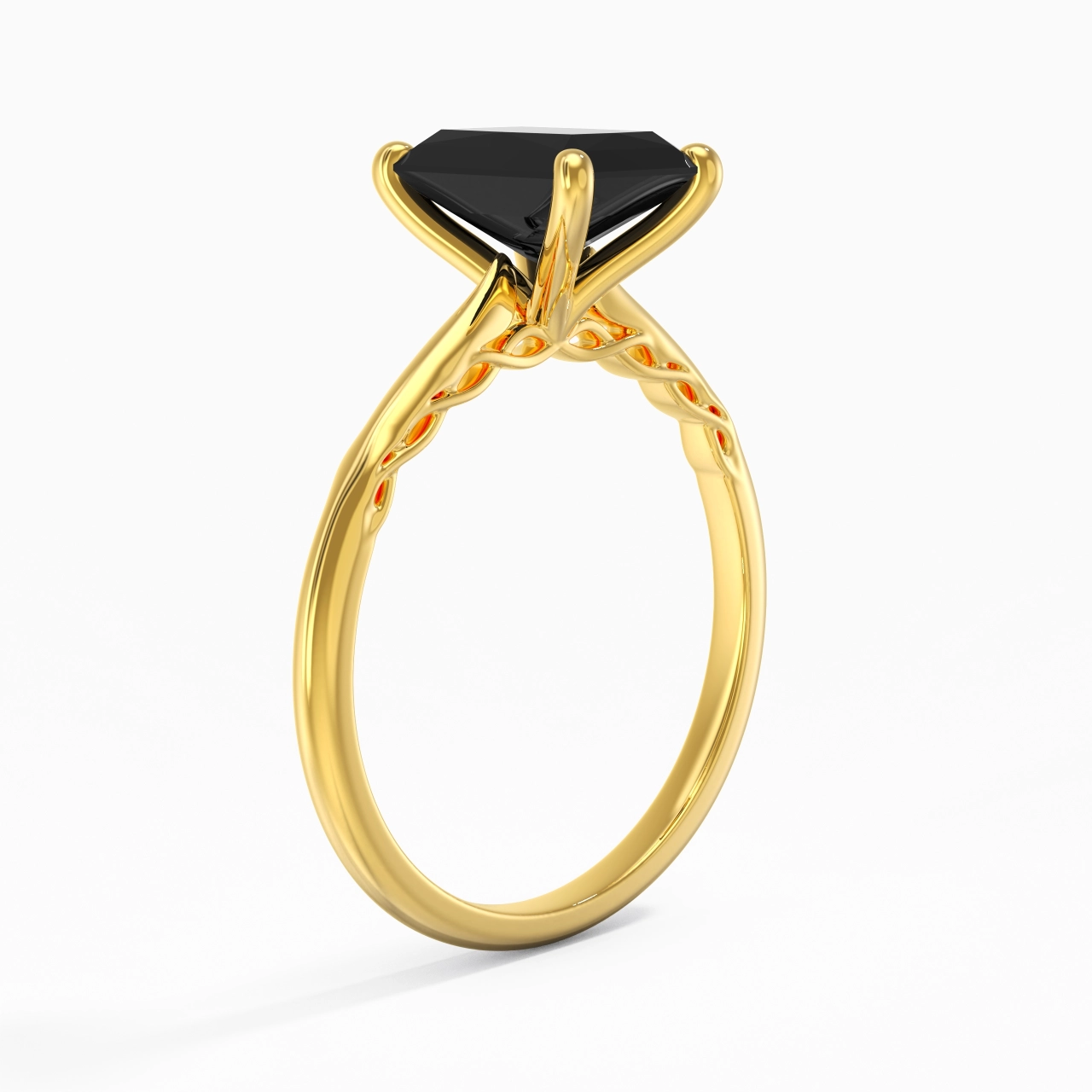 Understated Radiant 2.00ct Cubic Zirconia Engagement Ring