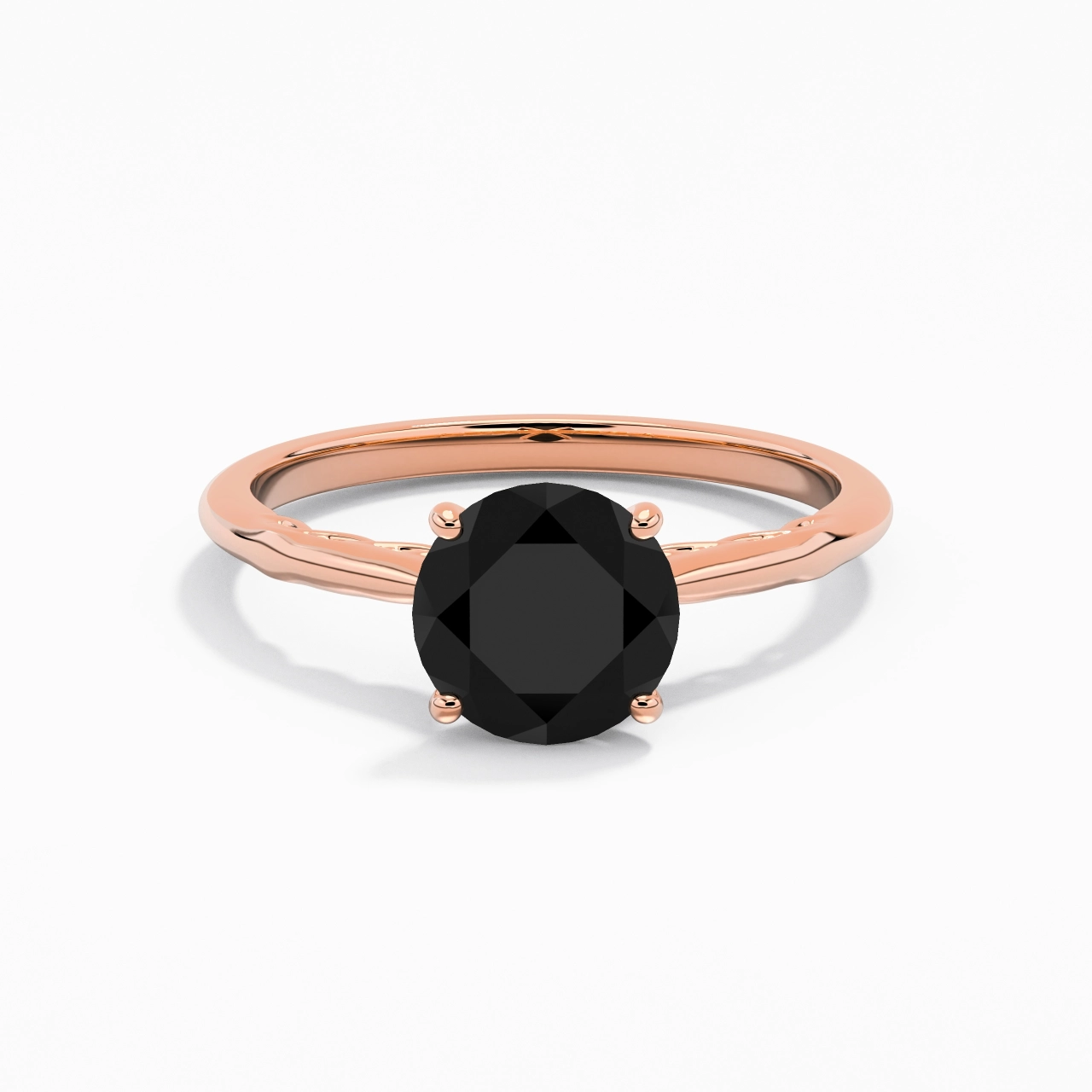 Sobre Rond 1.50ct Zircon cubique Bague de fiançailles