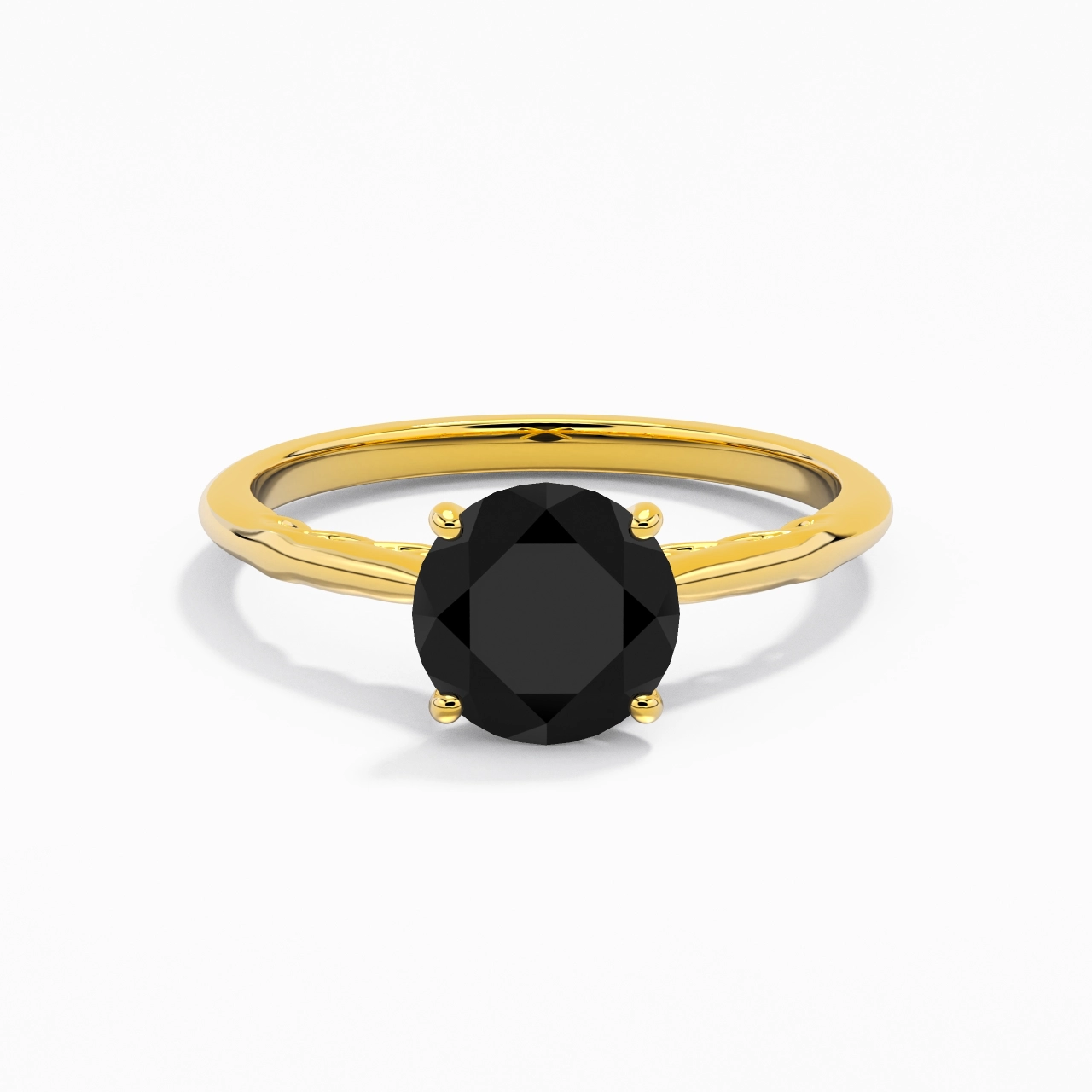 Sobre Rond 1.50ct Zircon cubique Bague de fiançailles