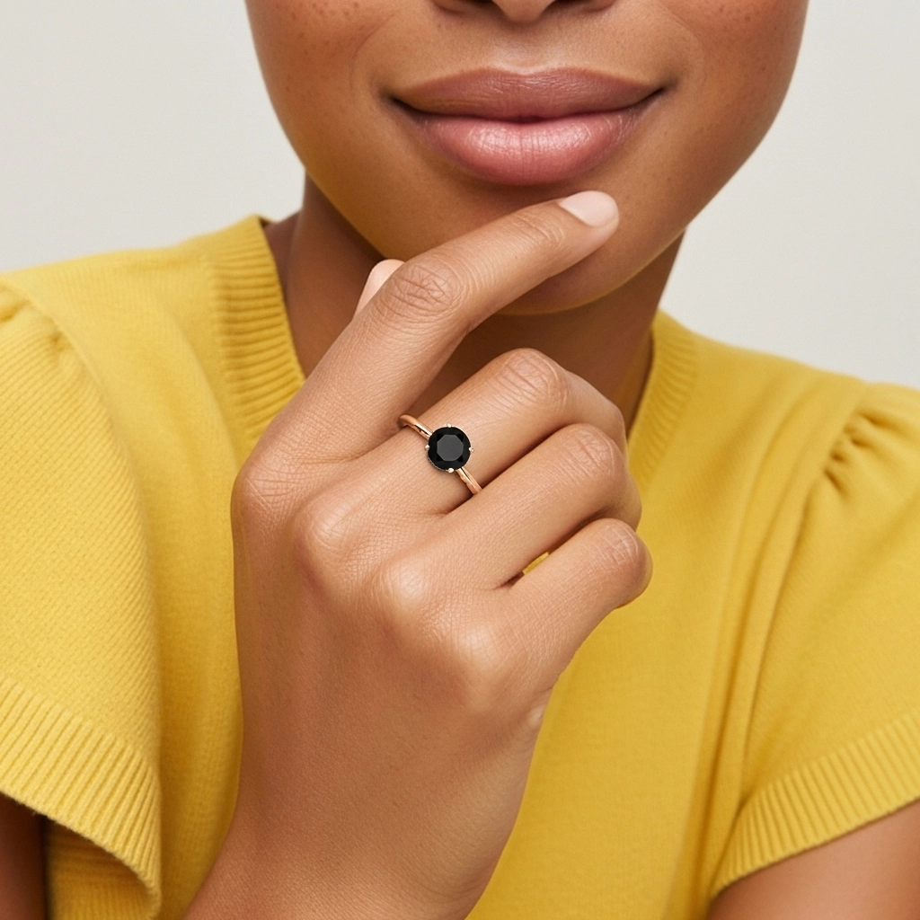 Understated Round 1.00ct Cubic Zirconia Engagement Ring