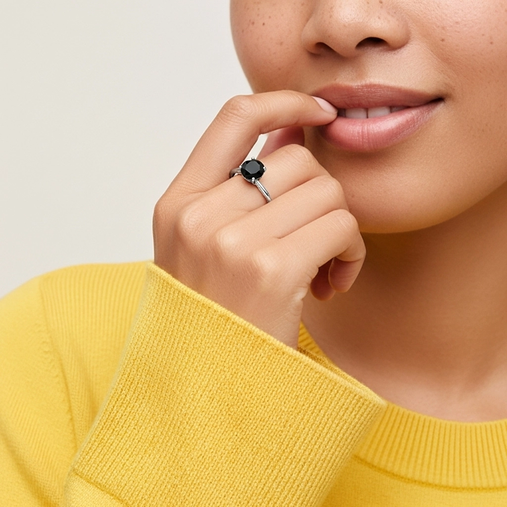 Understated Round 1.00ct Cubic Zirconia Engagement Ring