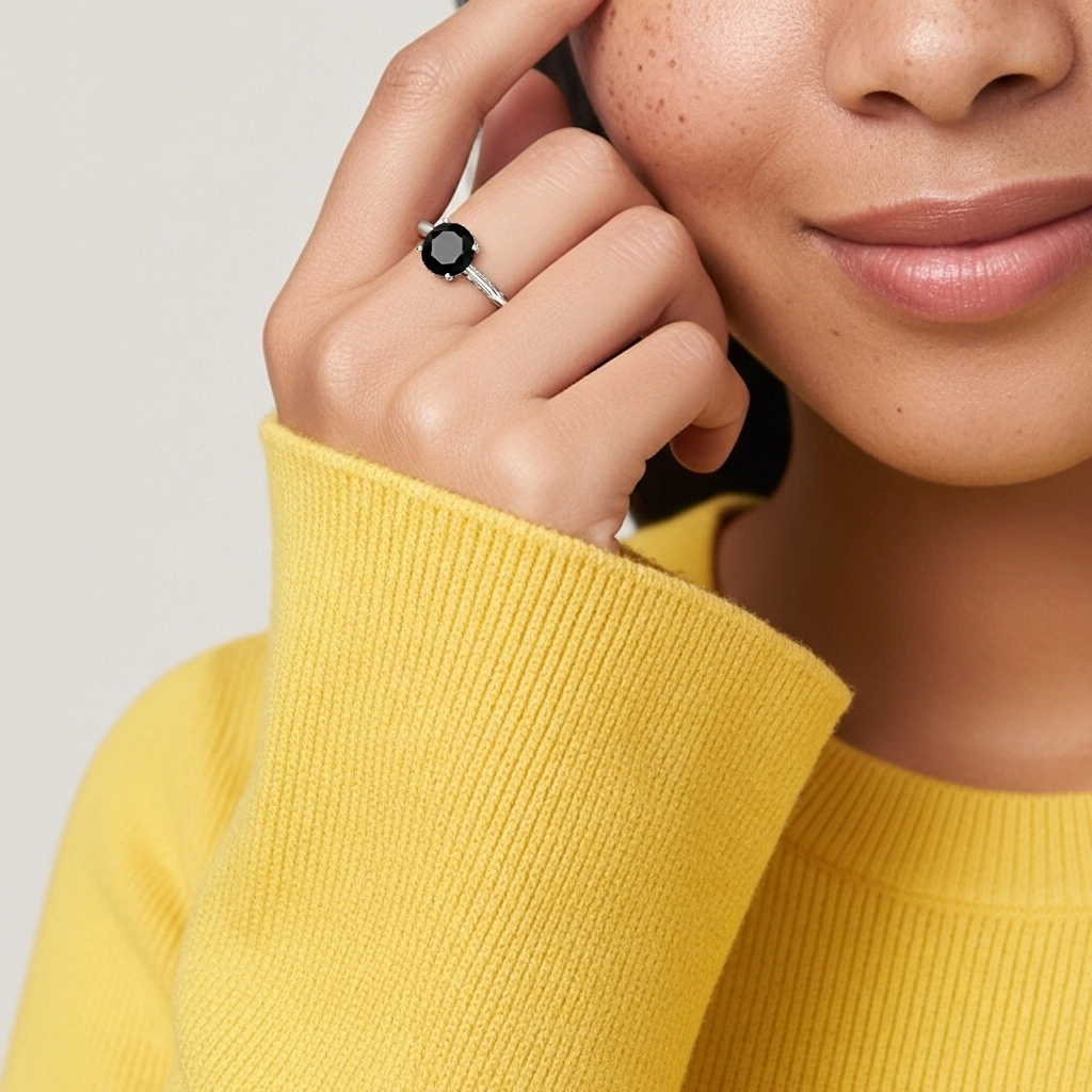 Understated Round 1.00ct Cubic Zirconia Engagement Ring