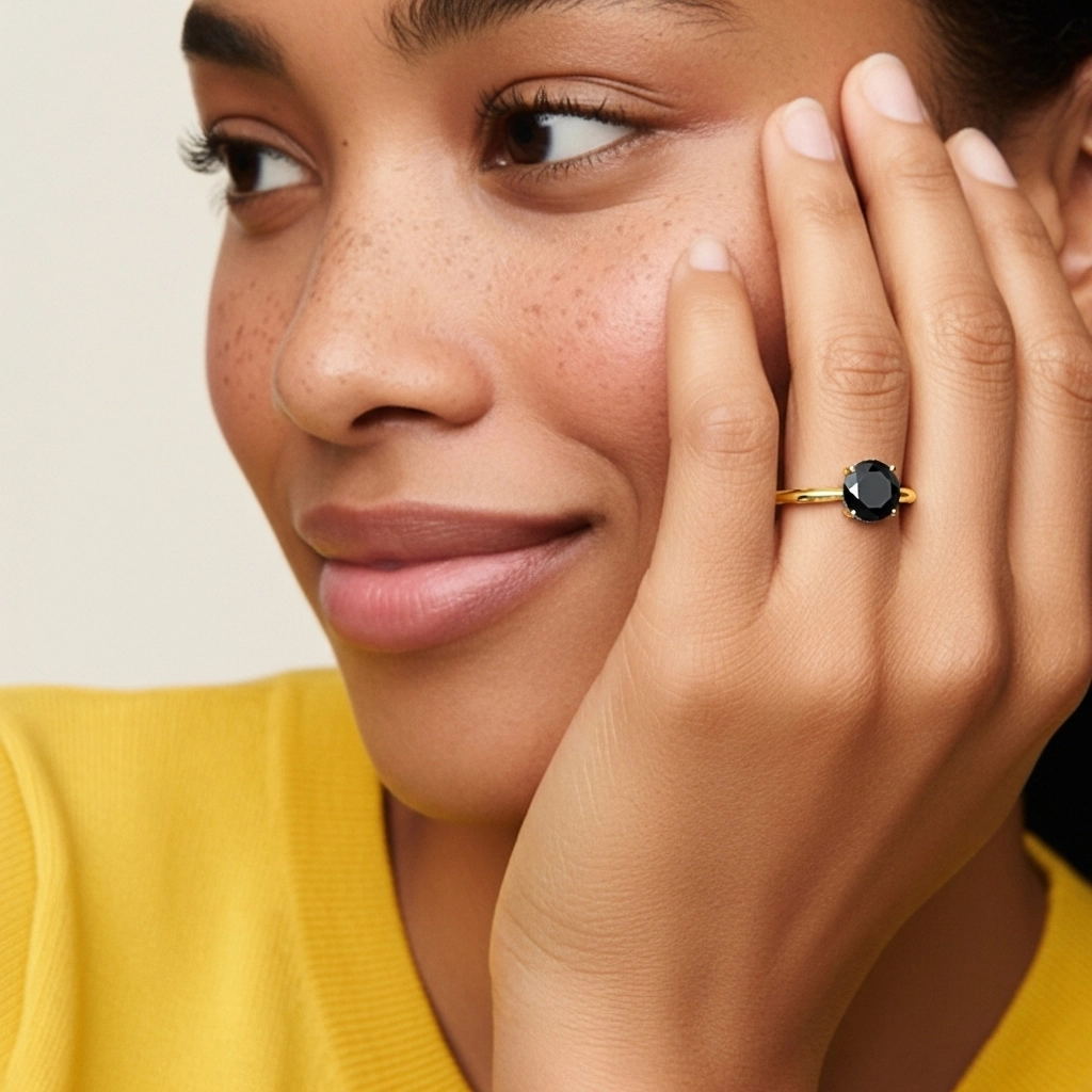 Understated Round 1.00ct Cubic Zirconia Engagement Ring