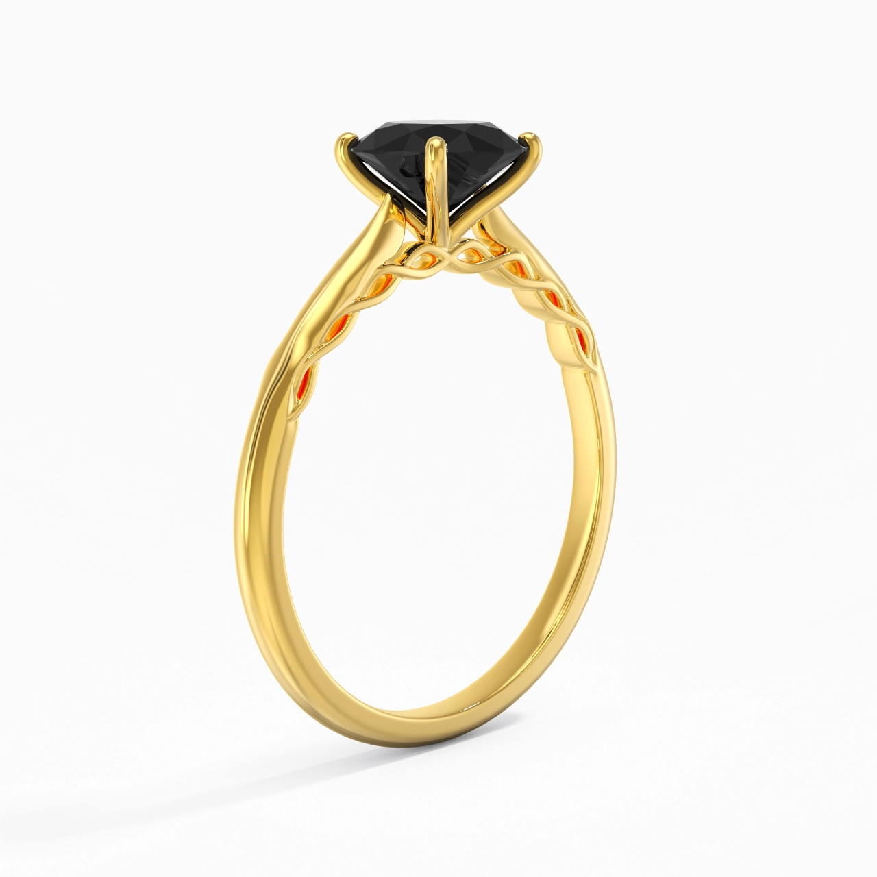 Understated Round 1.00ct Cubic Zirconia Engagement Ring