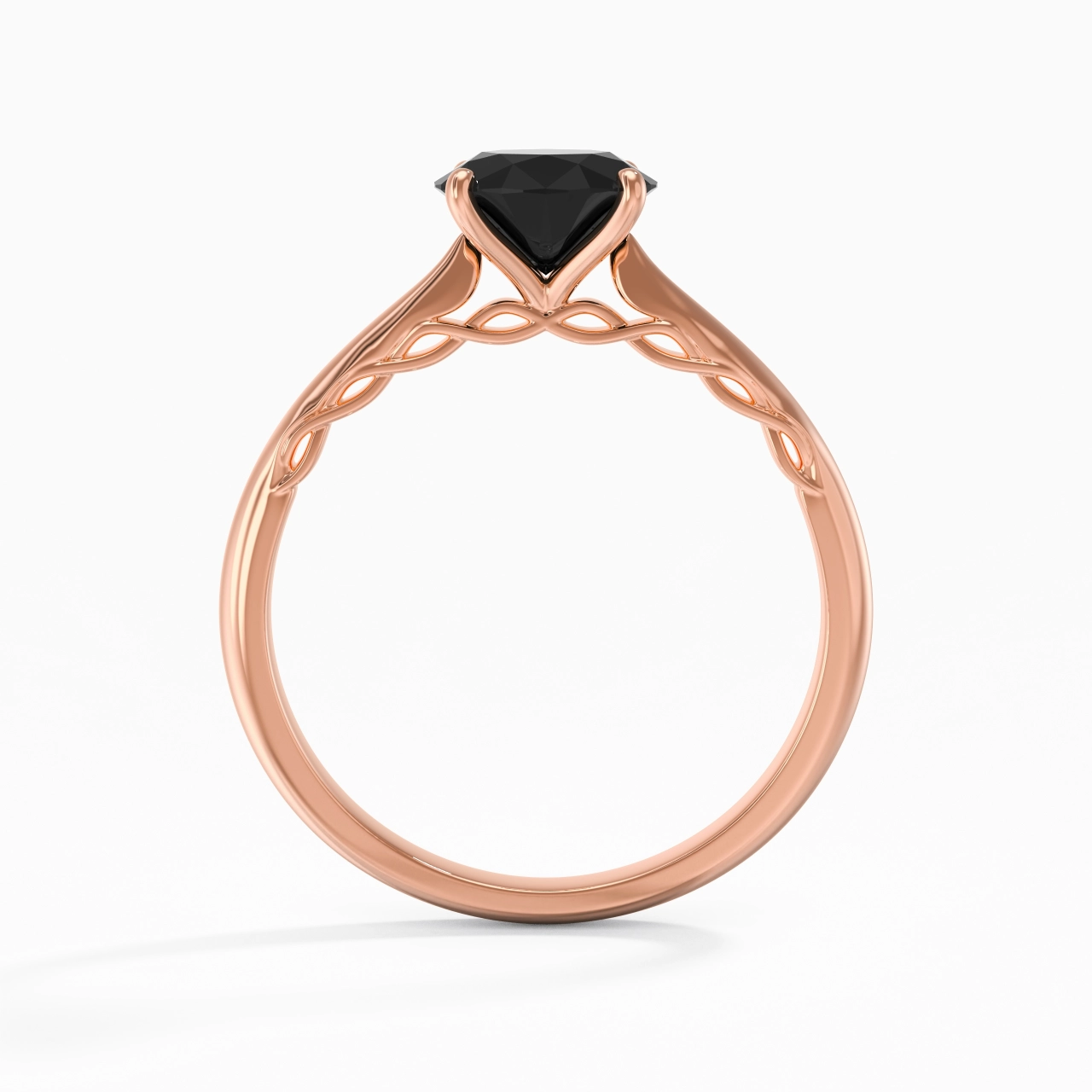 Understated Round 1.00ct Cubic Zirconia Engagement Ring