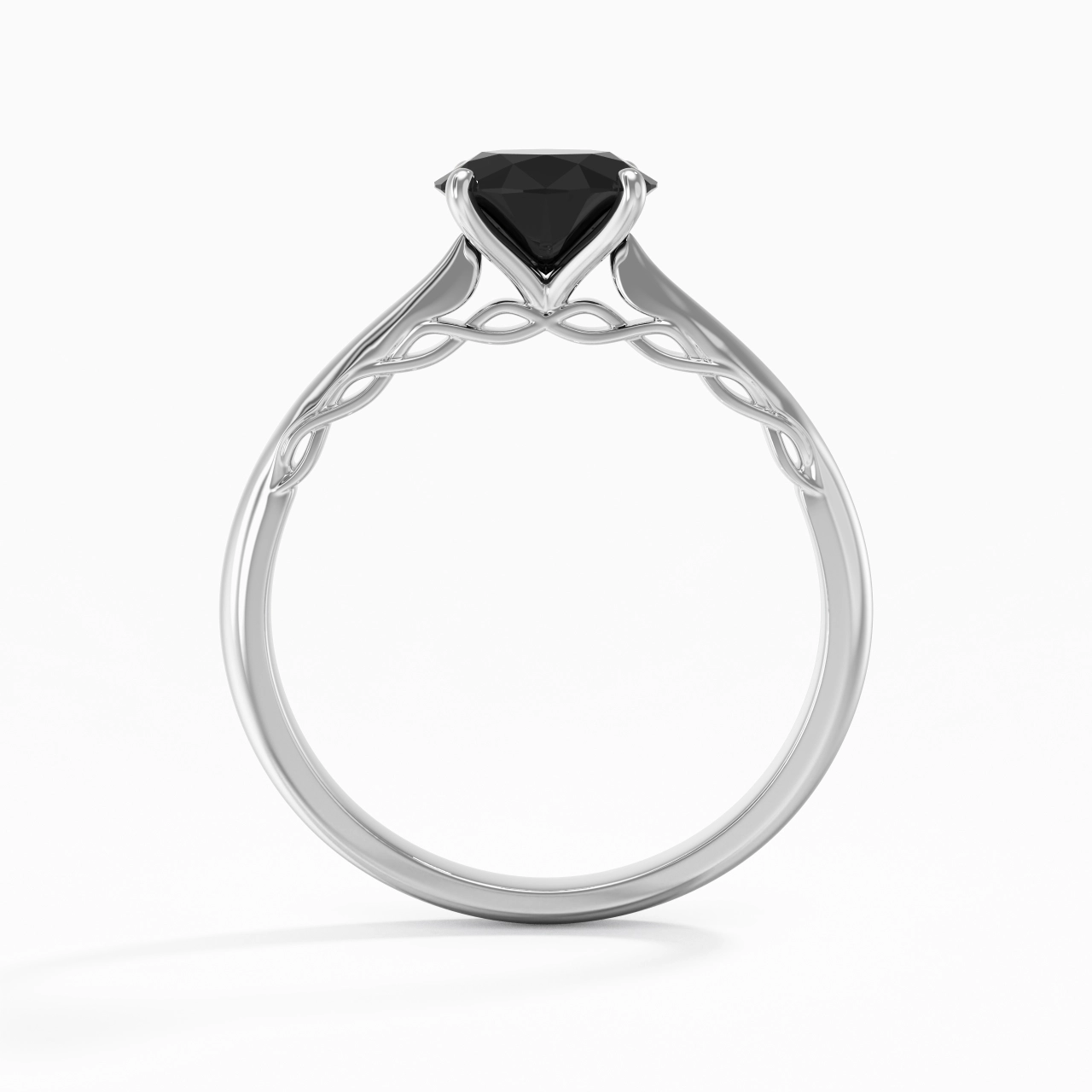 Understated Round 1.00ct Cubic Zirconia Engagement Ring