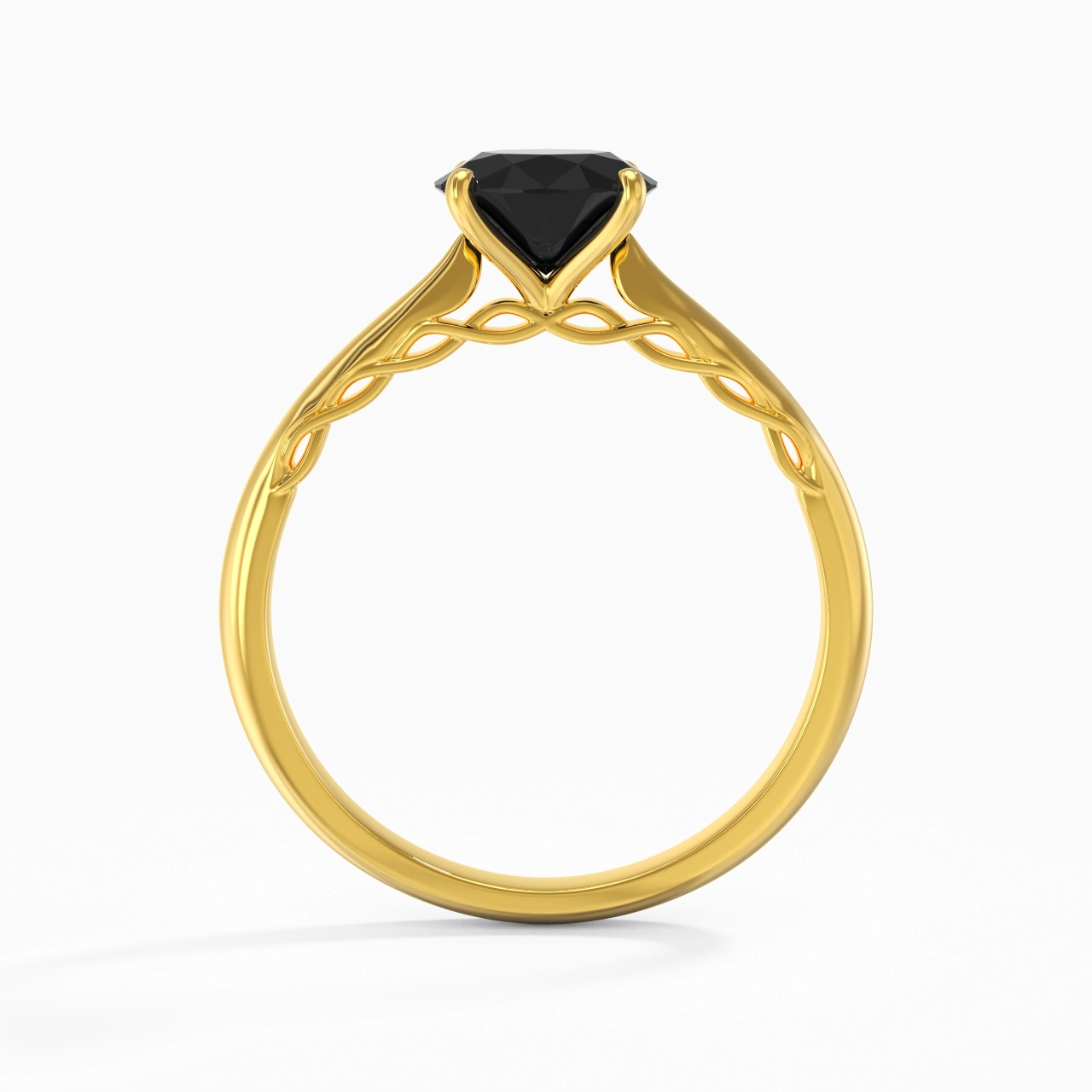 Understated Round 1.00ct Cubic Zirconia Engagement Ring