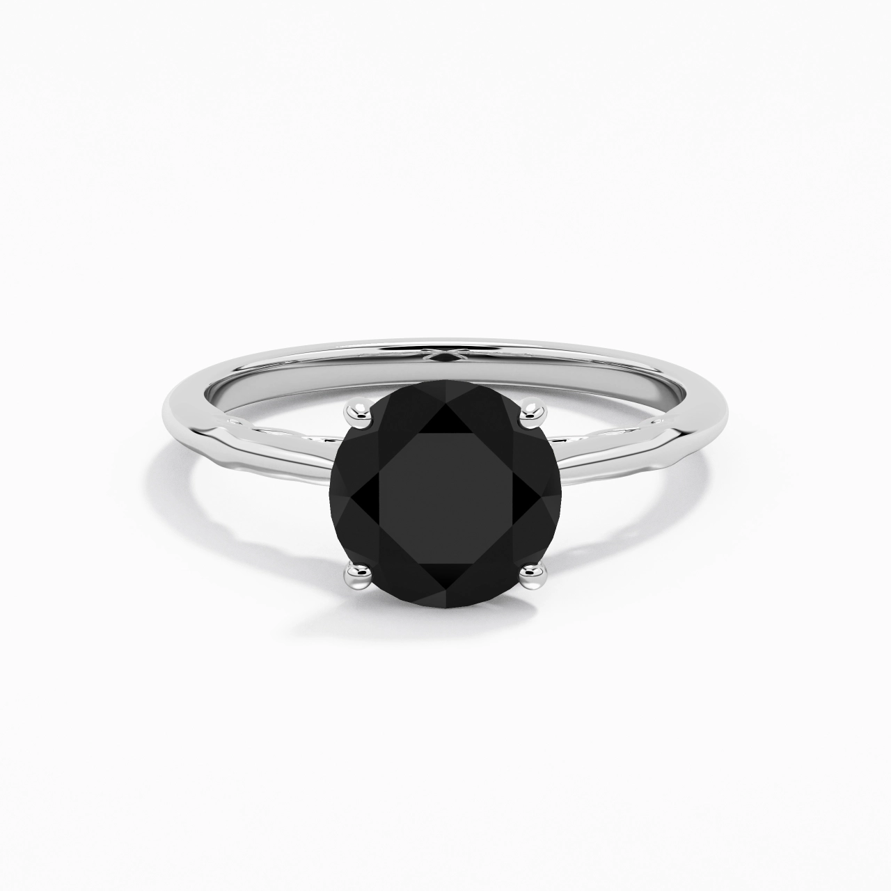 Sobre Rond 2.00ct Zircon cubique Bague de fiançailles