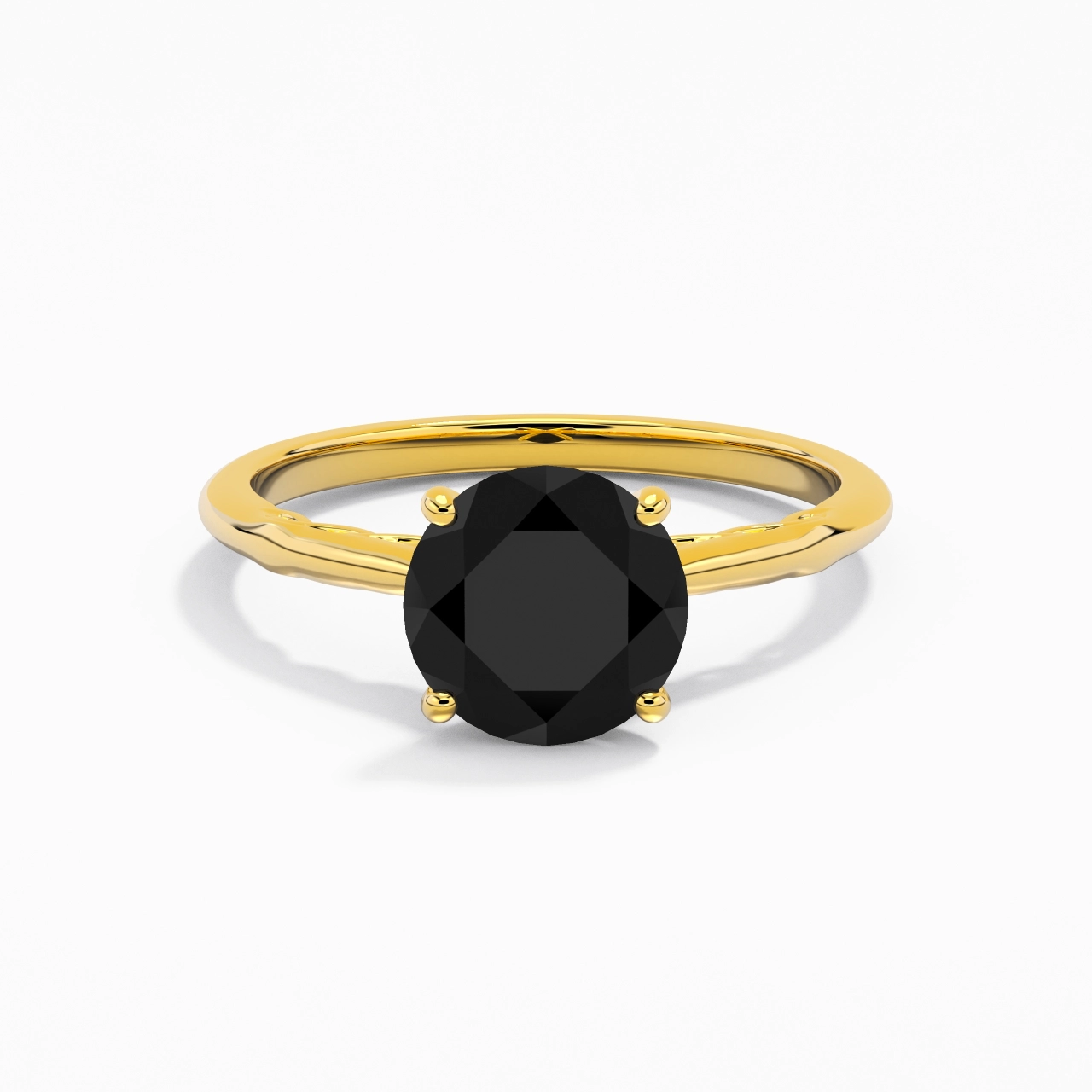 Sobre Rond 2.00ct Zircon cubique Bague de fiançailles