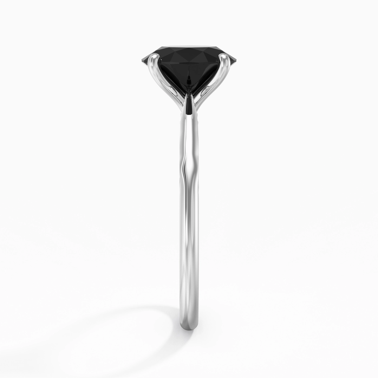 Sobre Rond 2.00ct Zircon cubique Bague de fiançailles