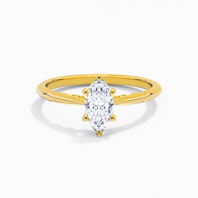 Sobre Infini Marquise Zircon cubique Bague de fiançailles 0.80ct En Blanc Argent sterling 925 Solitaire Tige Traditionnelle