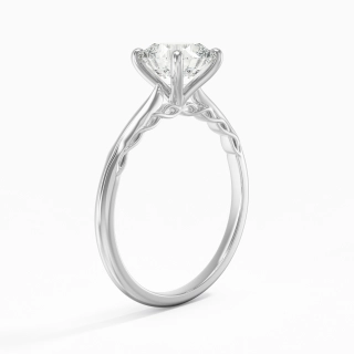 Understated Cushion 1.50ct Moissanite Engagement Ring