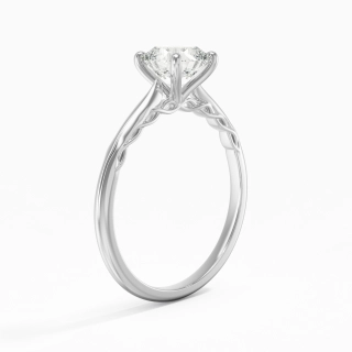 Understated Cushion 1.00ct Moissanite Engagement Ring