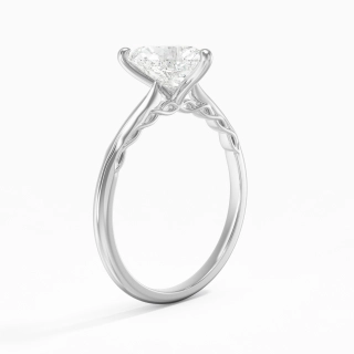 Understated Heart 1.50ct Moissanite Engagement Ring