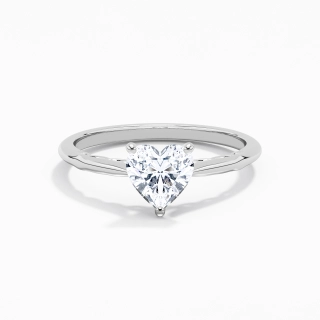 Sobre Cœur 1.00ct Moissanite Bague de fiançailles