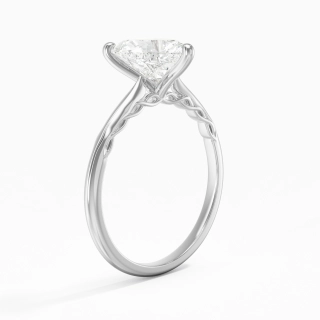 Understated Heart 2.00ct Moissanite Engagement Ring