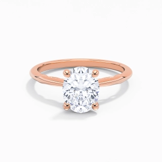 Understated Oval 2.00ct Moissanite Engagement Ring