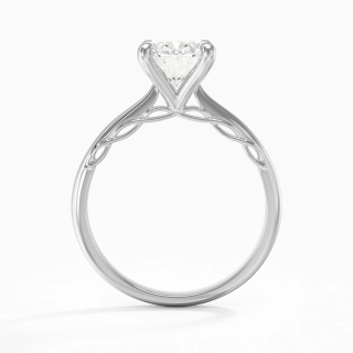 Understated Oval 2.00ct Moissanite Engagement Ring