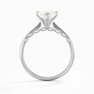 Understated Pear 2.00ct Moissanite Engagement Ring