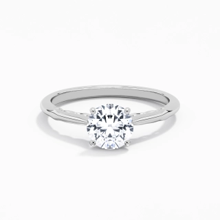 Understated Round 1.00ct Moissanite Engagement Ring