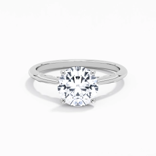 Understated Round 2.00ct Moissanite Engagement Ring