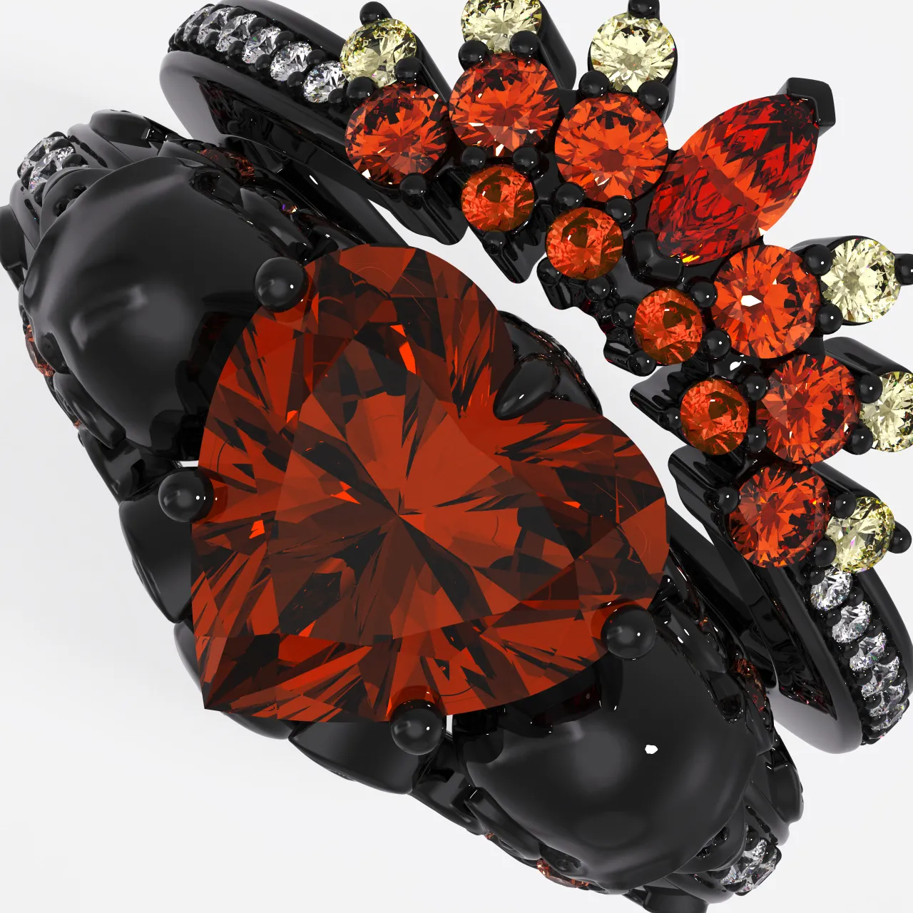 Gothique Crâne Bague