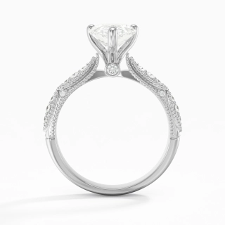 Baroque Pear 2.00ct Moissanite Engagement Ring