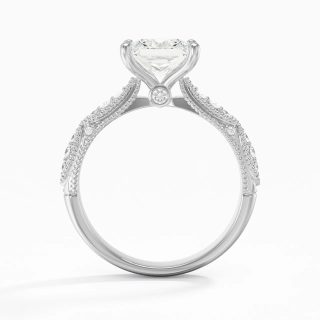 Baroque Princesse 1.50ct Moissanite Bague de fiançailles