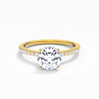 1.00ct Moissanite Bague de fiançailles Or 18 carats