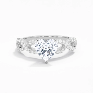 Infinity Prong Engagement Ring 1.50ct Moissanite