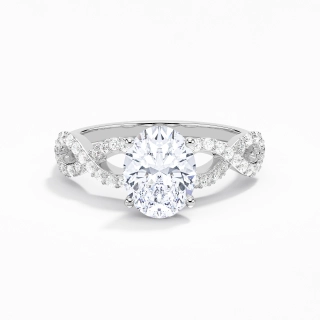 Infinity Prong Engagement Ring 2.00ct Moissanite