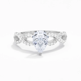 1.50ct Moissanite Engagement Ring Platinum