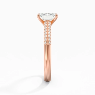 1.50ct Moissanite Engagement Ring 18K Rose Gold