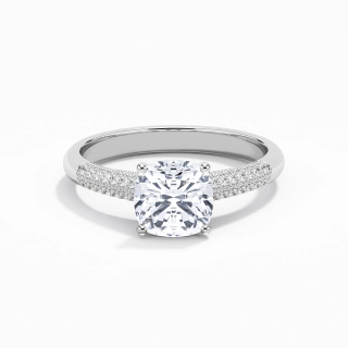 2.00ct Moissanite Engagement Ring Platinum