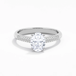 Retro Oval 1.50ct Moissanite Engagement Ring