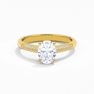 Retro Oval 1.50ct Moissanite Engagement Ring