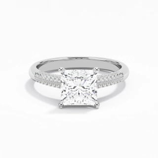 Retro Princess 2.00ct Moissanite Engagement Ring