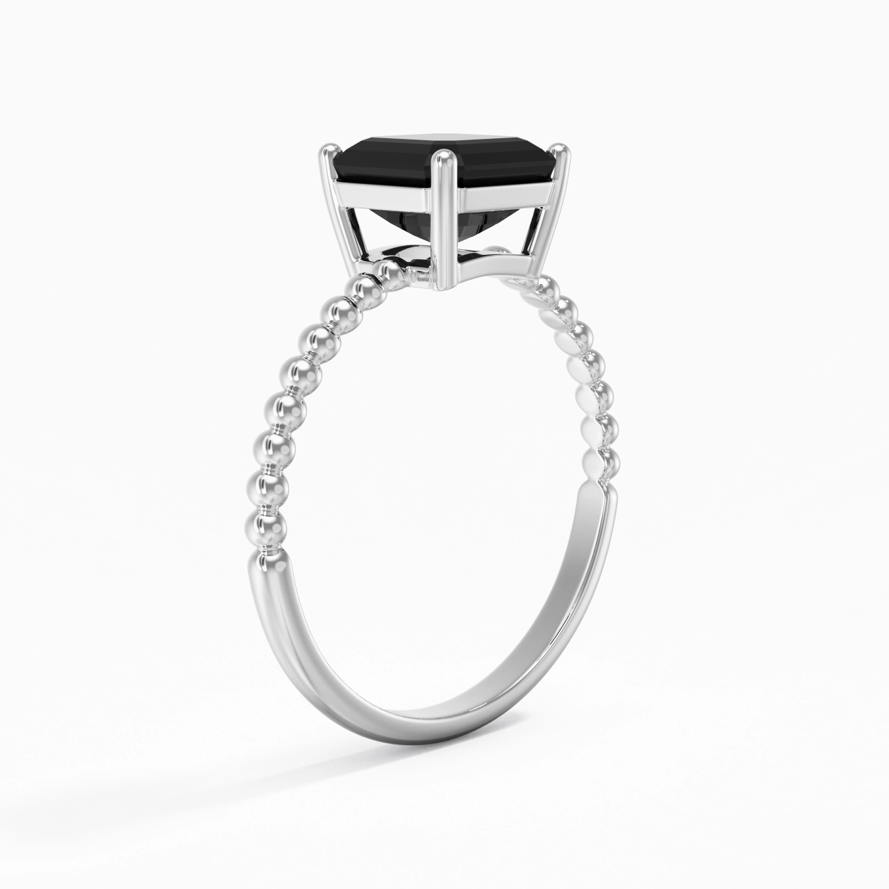 1.50ct Zircon cubique Bague de fiançailles Argent sterling 925