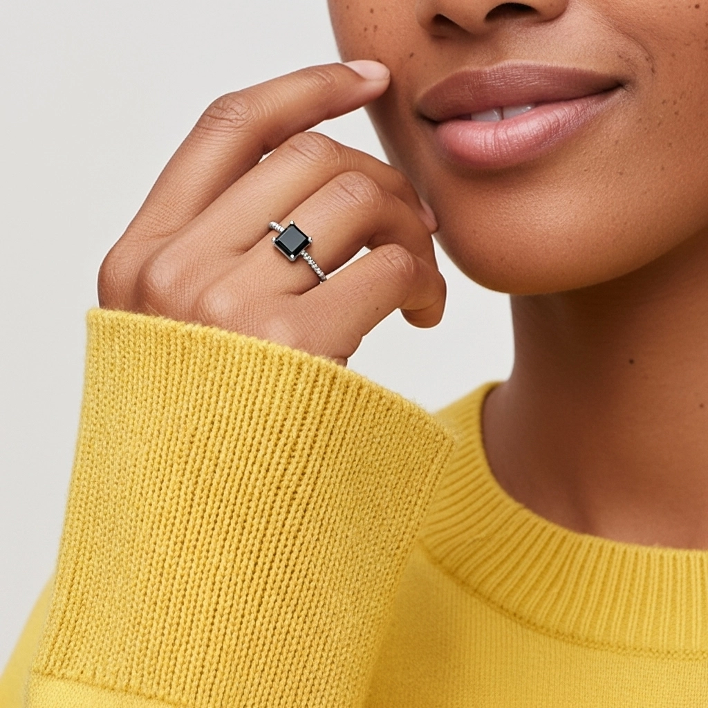 1.00ct Cubic Zirconia Engagement Ring 925 Sterling Silver