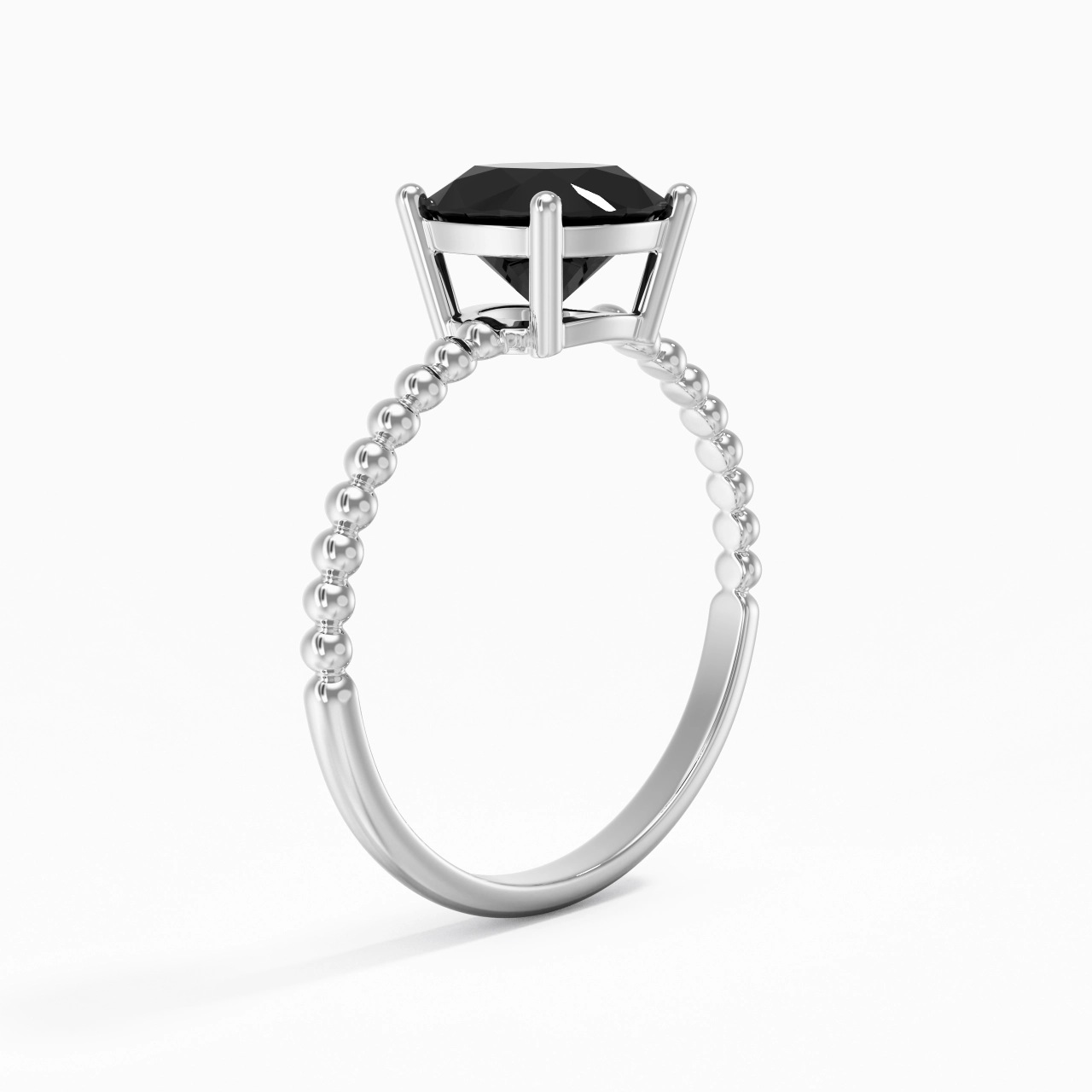 1.50ct Zircon cubique Bague de fiançailles Argent sterling 925
