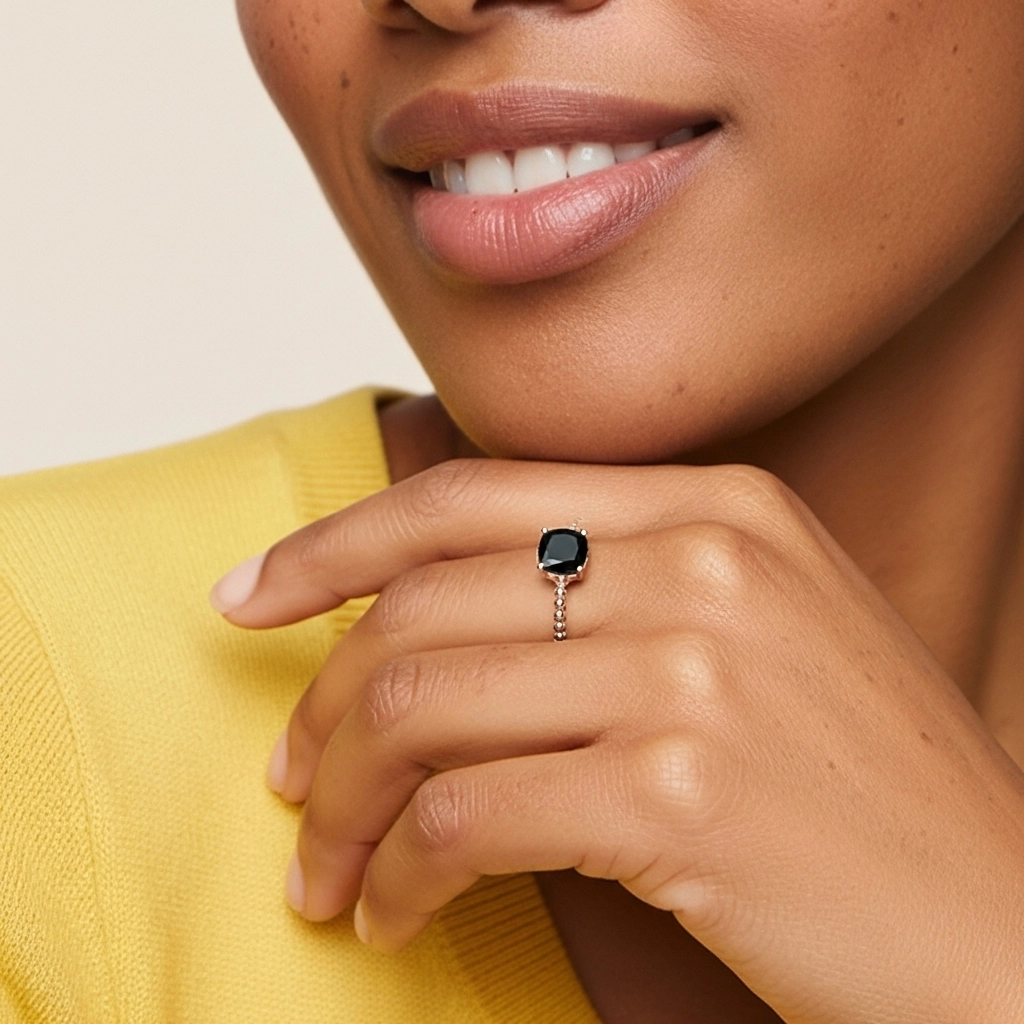 1.00ct Cubic Zirconia Engagement Ring 925 Sterling Silver