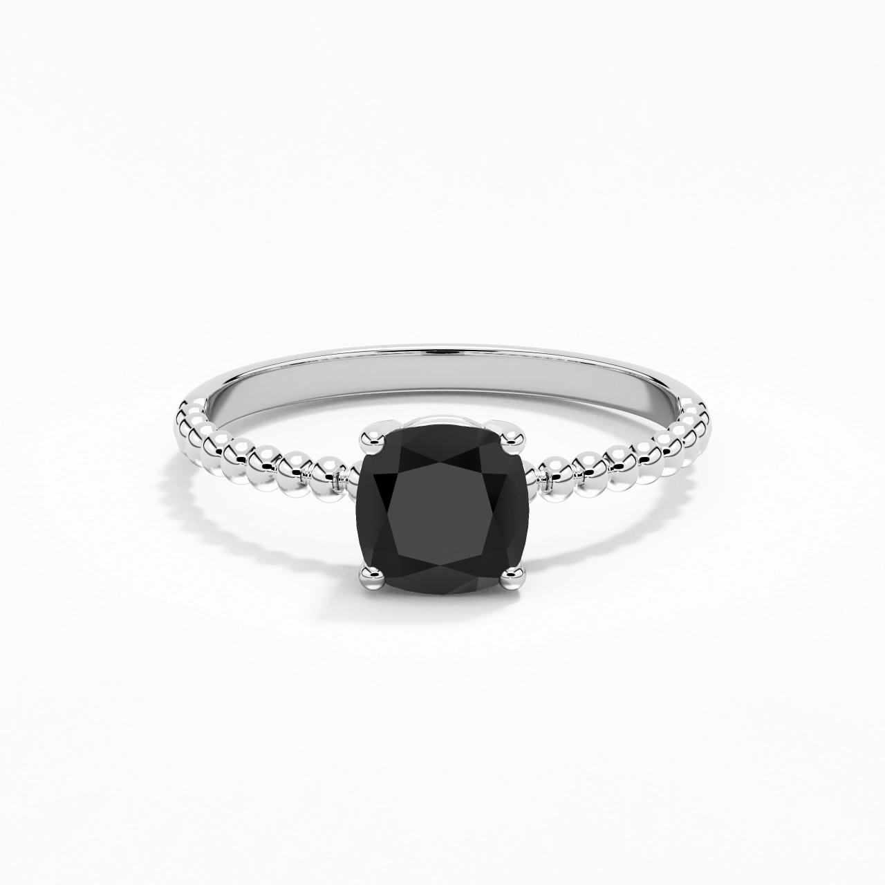 1.00ct Zircon cubique Bague de fiançailles Argent sterling 925