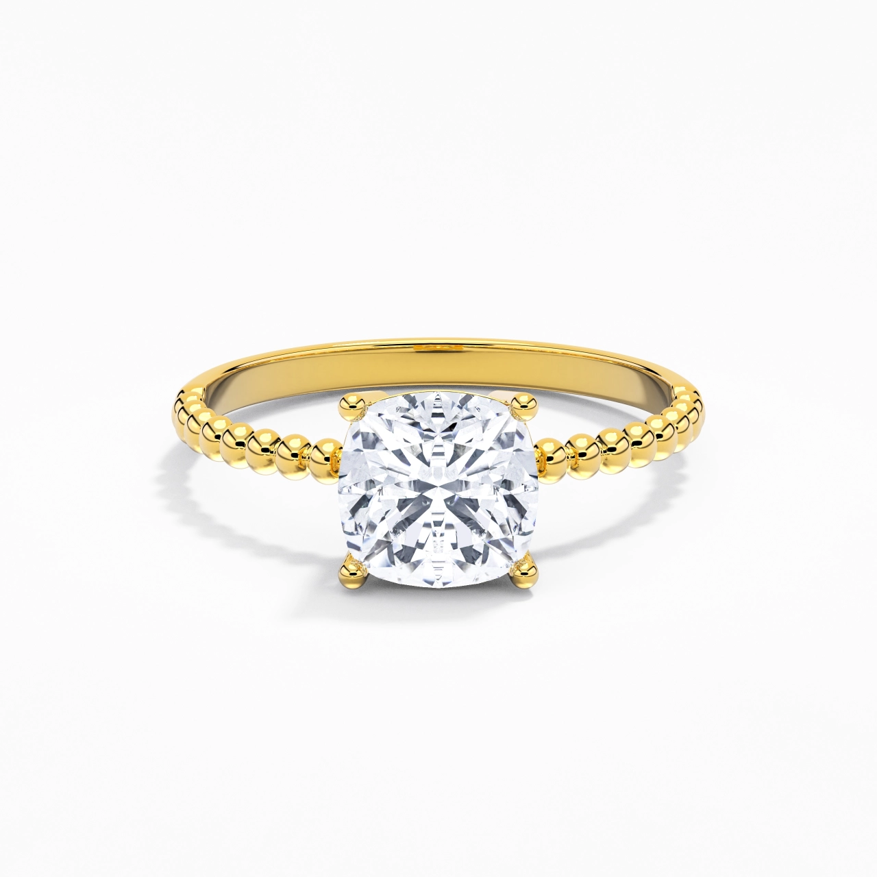 2.00ct Moissanite Engagement Ring 14K Gold