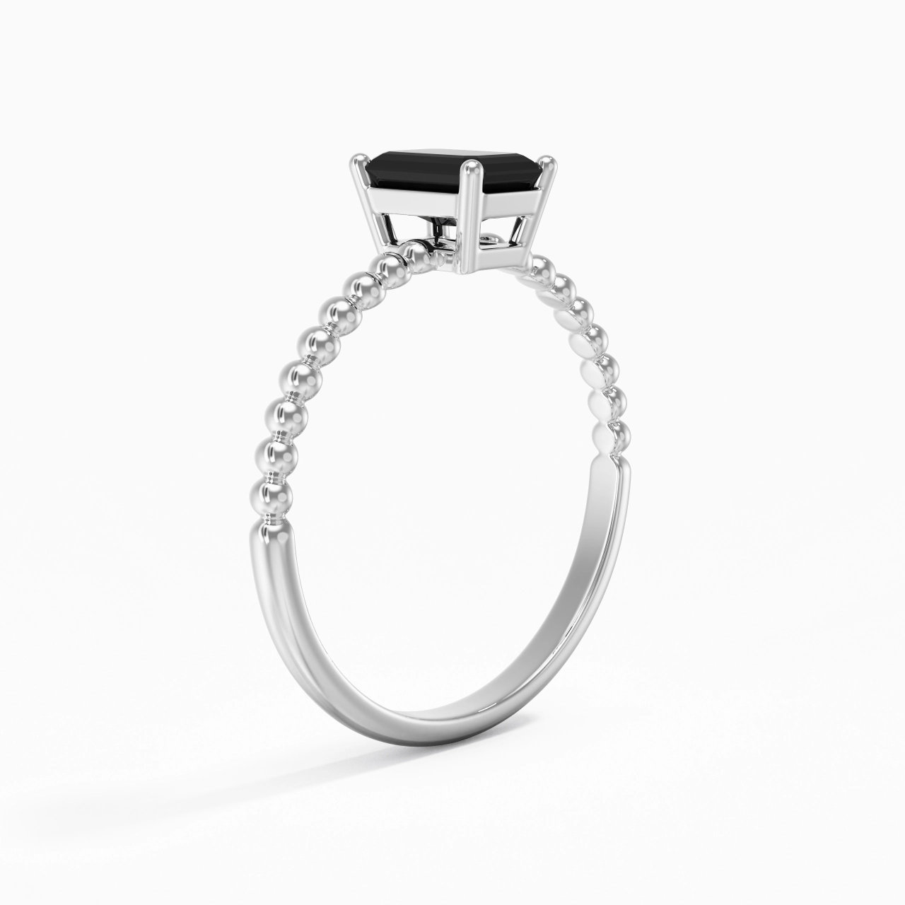 0.80ct Zircon cubique Bague de fiançailles Argent sterling 925