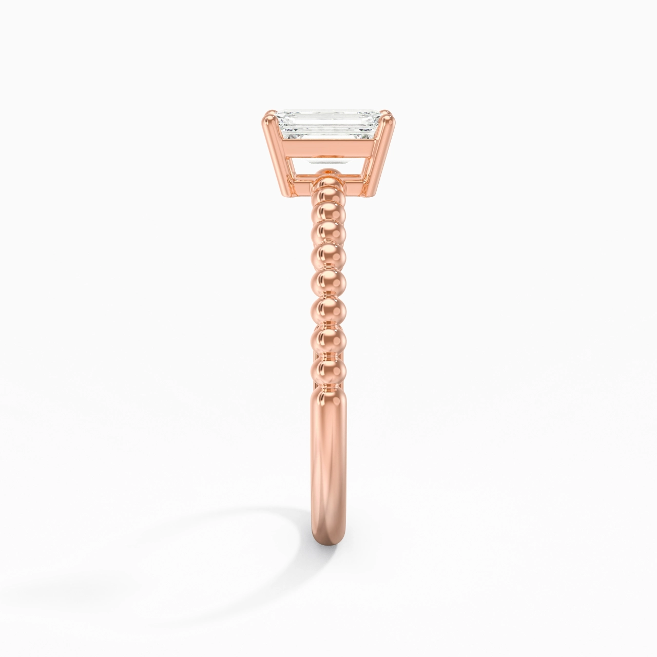 0.80ct Moissanite Engagement Ring 925 Sterling Silver