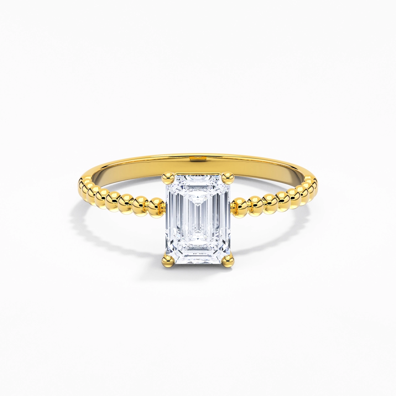 1.00ct Moissanite Bague de fiançailles Or 14 carats